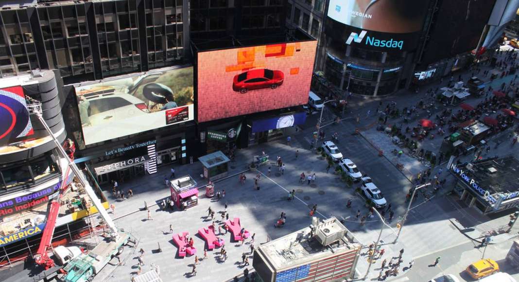 XXX Times Square with Love by J.MAYER.H : Photo © Rob Kassabian