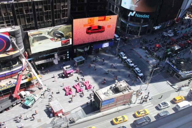 XXX Times Square with Love by J.MAYER.H : Photo © Rob Kassabian