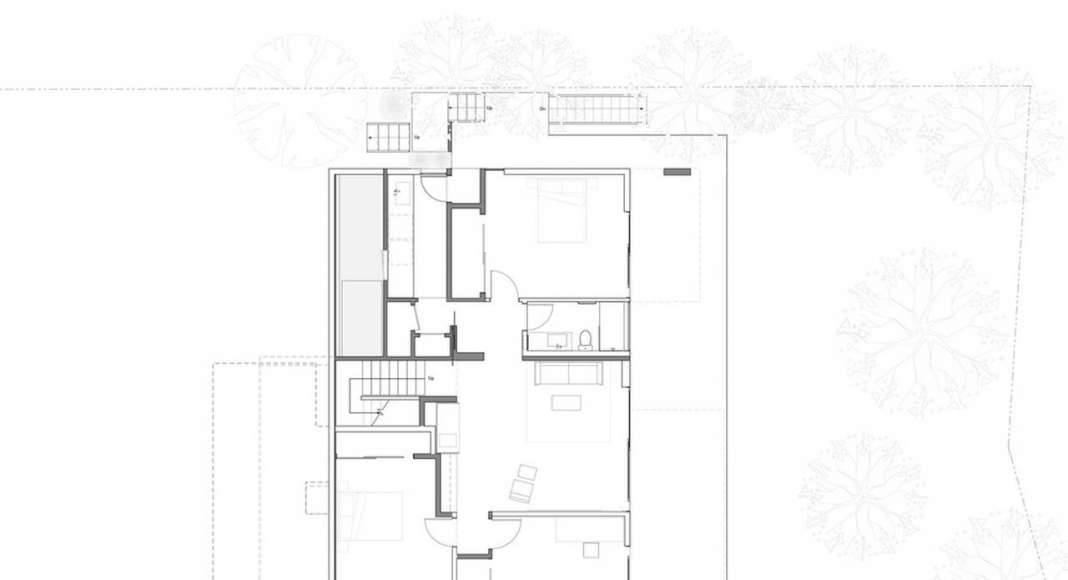 Skyline House Lower Floor Plan by Terry & Terry Architecture : Photo © TTA