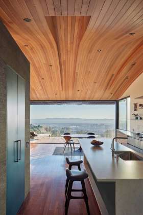 Skyline House Detail of Kitchen by Terry & Terry Architecture : Photo © Bruce Damonte Photography