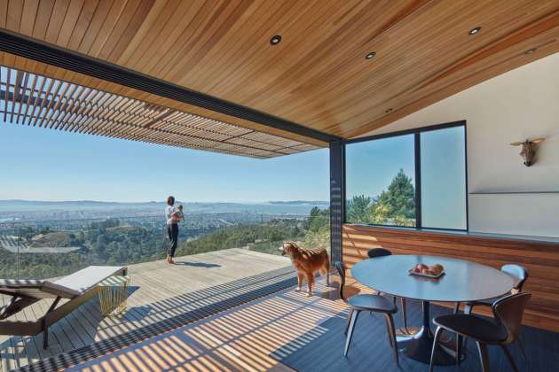 Skyline House Detail of Deck by Terry & Terry Architecture : Photo © Bruce Damonte Photography