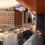 Terraza del Desarrollo Laurent & Clark en Montreal, Canadá : Photo © Menkès Shooner Dagenais LeTourneux Architectes