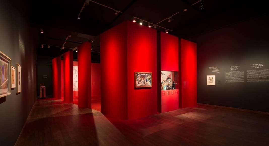 Exhibition "Chagall: Colour and Music" Montreal Museum of Fine Arts (MMFA) Menkès Shooner Dagenais LeTourneux Architects Photo credit: © SODRAC & ADAGP 2017, Chagall ® Photo MMFA, Denis Farley