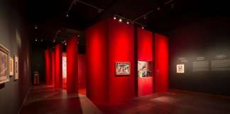 Exhibition "Chagall: Colour and Music" Montreal Museum of Fine Arts (MMFA) Menkès Shooner Dagenais LeTourneux Architects Photo credit: © SODRAC & ADAGP 2017, Chagall ® Photo MMFA, Denis Farley