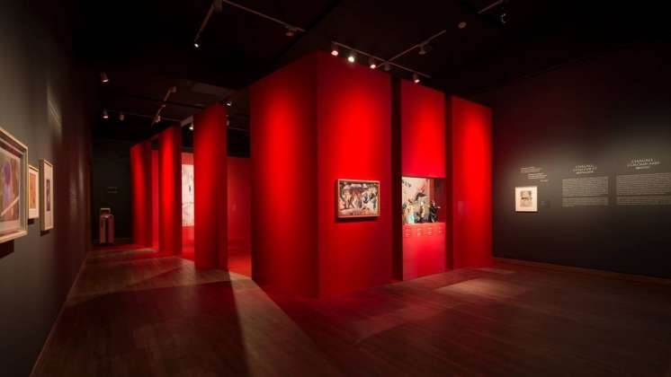 Exhibition "Chagall: Colour and Music" Montreal Museum of Fine Arts (MMFA) Menkès Shooner Dagenais LeTourneux Architects Photo credit: © SODRAC & ADAGP 2017, Chagall ® Photo MMFA, Denis Farley