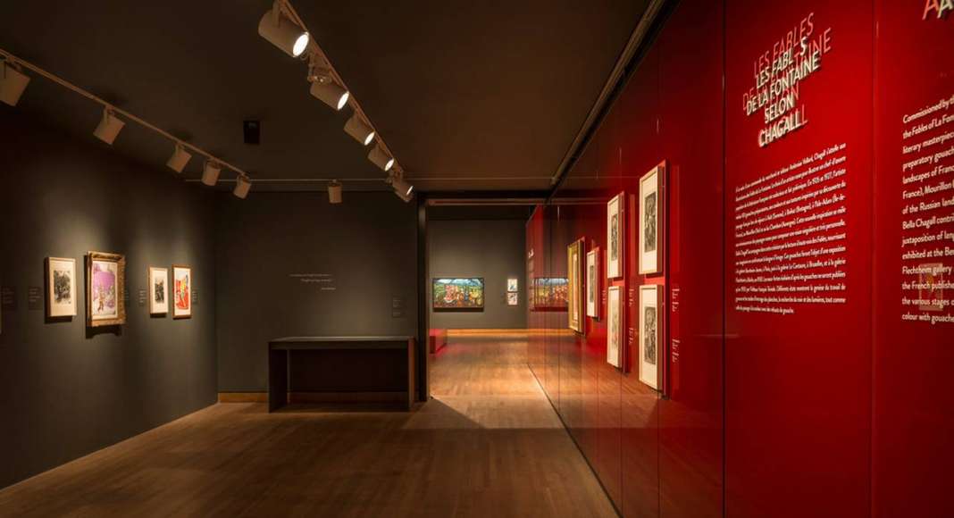 Exhibition "Chagall: Colour and Music" Montreal Museum of Fine Arts (MMFA) Menkès Shooner Dagenais LeTourneux Architects Photo credit: © SODRAC & ADAGP 2017, Chagall ® Photo MMFA, Denis Farley