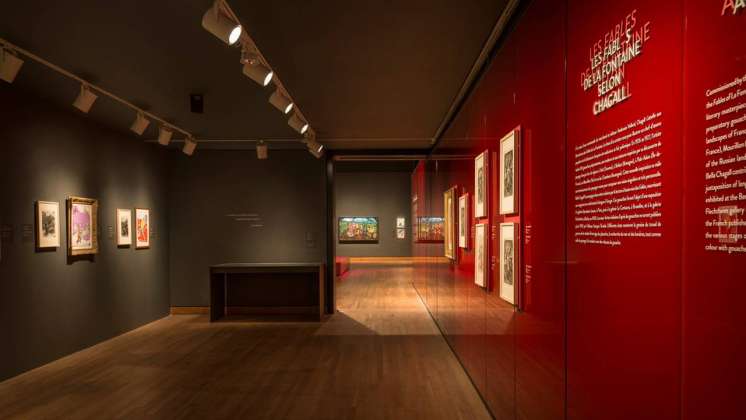 Exhibition "Chagall: Colour and Music" Montreal Museum of Fine Arts (MMFA) Menkès Shooner Dagenais LeTourneux Architects Photo credit: © SODRAC & ADAGP 2017, Chagall ® Photo MMFA, Denis Farley