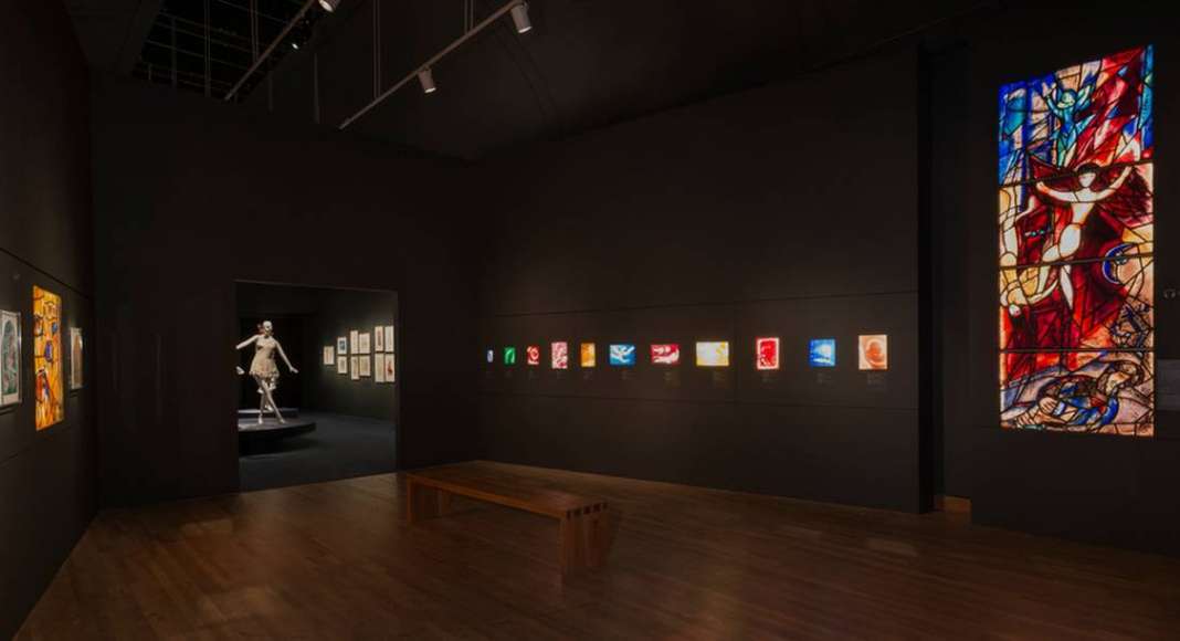 Exhibition "Chagall: Colour and Music" Montreal Museum of Fine Arts (MMFA) Menkès Shooner Dagenais LeTourneux Architects Photo credit: © SODRAC & ADAGP 2017, Chagall © Photo MMFA, Denis Farley