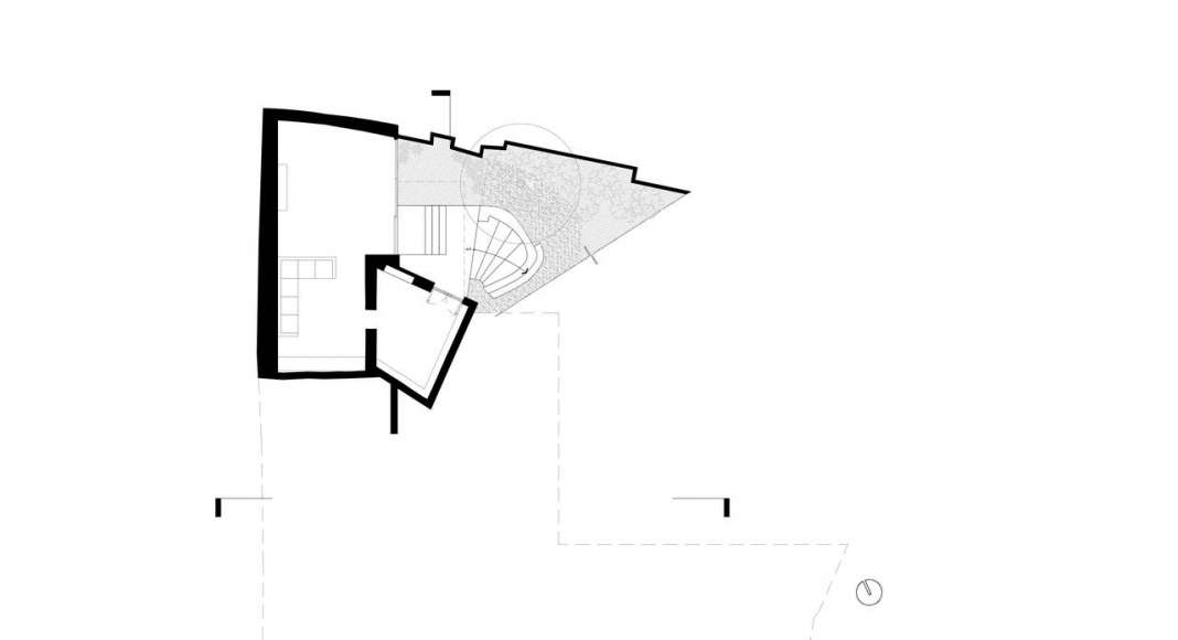 Planta del Sótano de la Casa F12 : Plano © Miguel de la Torre Arquitectos