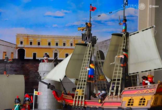 Recrean pasajes de la historia de México con juguetes armables : Foto © Héctor Montaño INAH