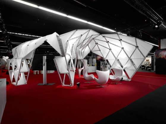 Prototype II, Techtextil, Frankfurt, Alemania, 2017 by UNStudio and MDT-tex : Photo © Olaf Becker