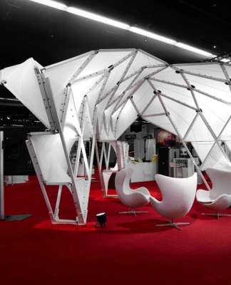 Prototype II, Techtextil, Frankfurt, Alemania, 2017 by UNStudio and MDT-tex : Photo © Olaf Becker