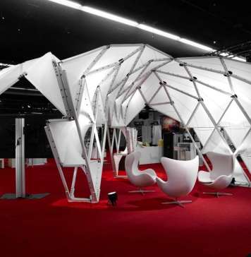 Prototype II, Techtextil, Frankfurt, Alemania, 2017 by UNStudio and MDT-tex : Photo © Olaf Becker