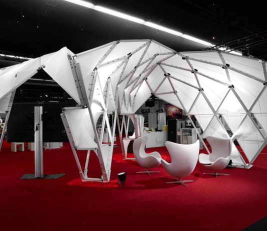 Prototype II, Techtextil, Frankfurt, Alemania, 2017 by UNStudio and MDT-tex : Photo © Olaf Becker