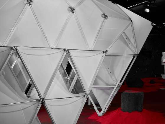 Prototype II, Techtextil, Frankfurt, Alemania, 2017 by UNStudio and MDT-tex : Photo © Olaf Becker