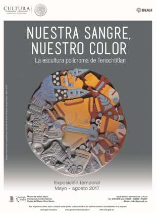 Nuestra sangre, nuestro color. La escultura polícroma de Tenochtitlan : Poster © Museo Nacional de Antropología / INAH
