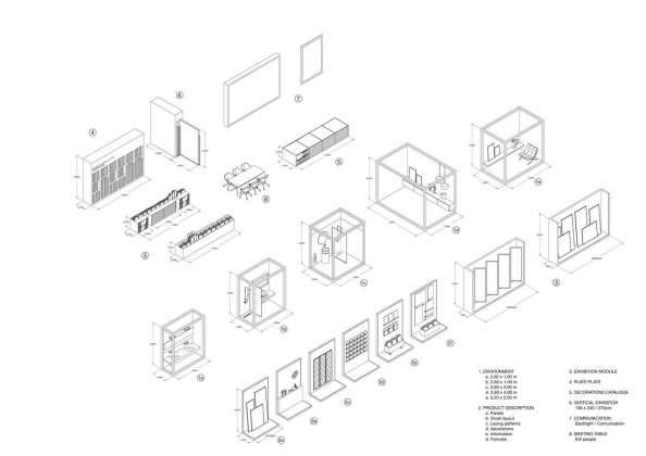 Nuevo showroom Marca Corona diseñado por el estudio DEFERRARI+MODESTI : Drawing © Deferrari+Modesti