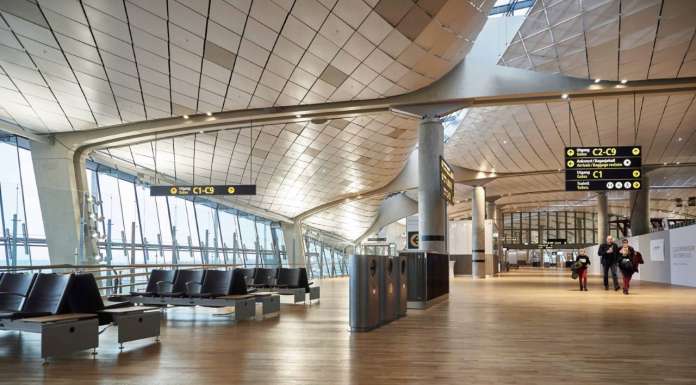Expansión de la Terminal del Aeropuerto de Oslo diseñada por Nordic Expansión de la Terminal del Aeropuerto de Oslo diseñada por Nordic : Photo © Nordic — Office of Architecture