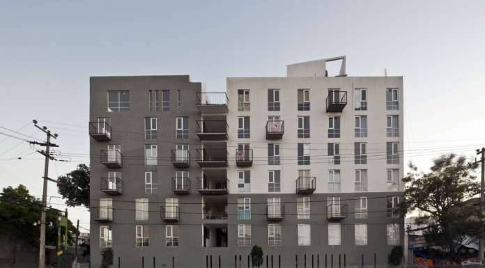 Proyecto de Vivienda Urbana IntegrARA Lázaro Cárdenas diseñado por a | 911 : Fotografía © Onnis Luque