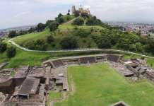 Zona arqueológica de Cholula : Foto © Taller de Drones y Fotogrametría DEA-INAH