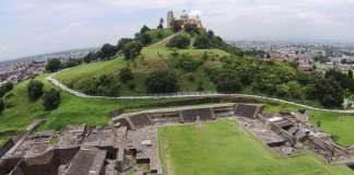 Zona arqueológica de Cholula : Foto © Taller de Drones y Fotogrametría DEA-INAH