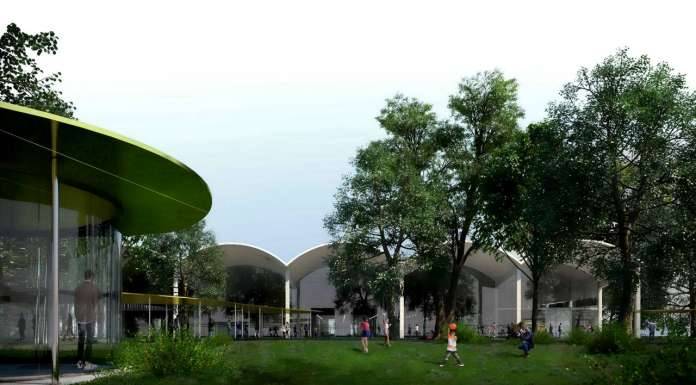YAC anuncia a los ganadores del concurso Experimental Beer Garden FIRST PRIZE Team: DANA Members: Álvaro Bermudo, Ignacio Calvo, Ainhoa Iglesias Country: Spain : Render © Team DANA
