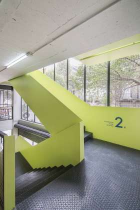 Vista Interior del proyecto Milán 44 ReUrbano diseñado por Francisco Pardo Arquitecto : Fotografía © Diana Arnau