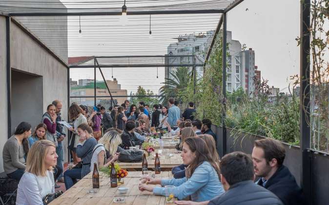 Vista de la Terraza del proyecto Milán 44 ReUrbano diseñado por Francisco Pardo Arquitecto : Fotografía © Diana Arnau