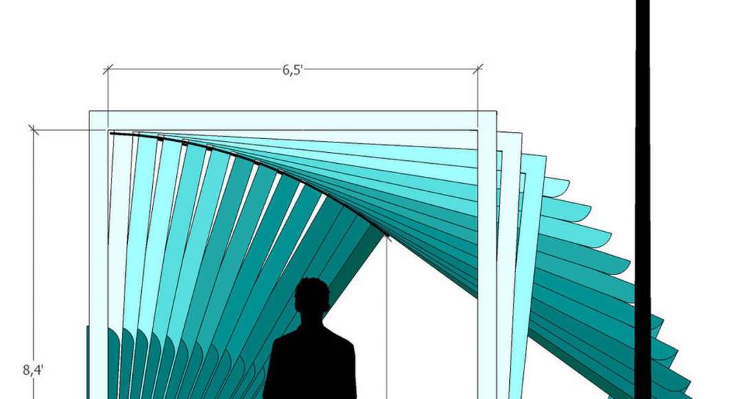 74 wooden frames that rotate in three degree intervals : Photo credit © Camille Zaroubi