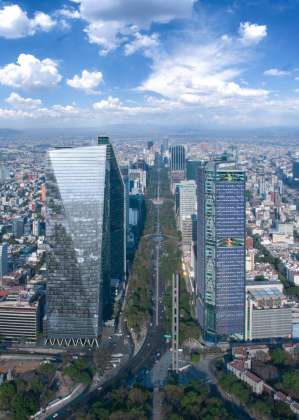 Vista Aerea del desarrollo Chapultepec Uno : Fotografía © Chapultepec Uno