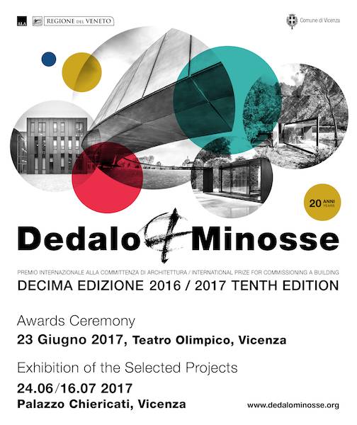 Ceremonia de Entrega de los Premios Internacionales Dedalo Minosse : Cartel © Premio Internazionale Dedalo Minosse, courtesy of © ALA – Assoarchitetti