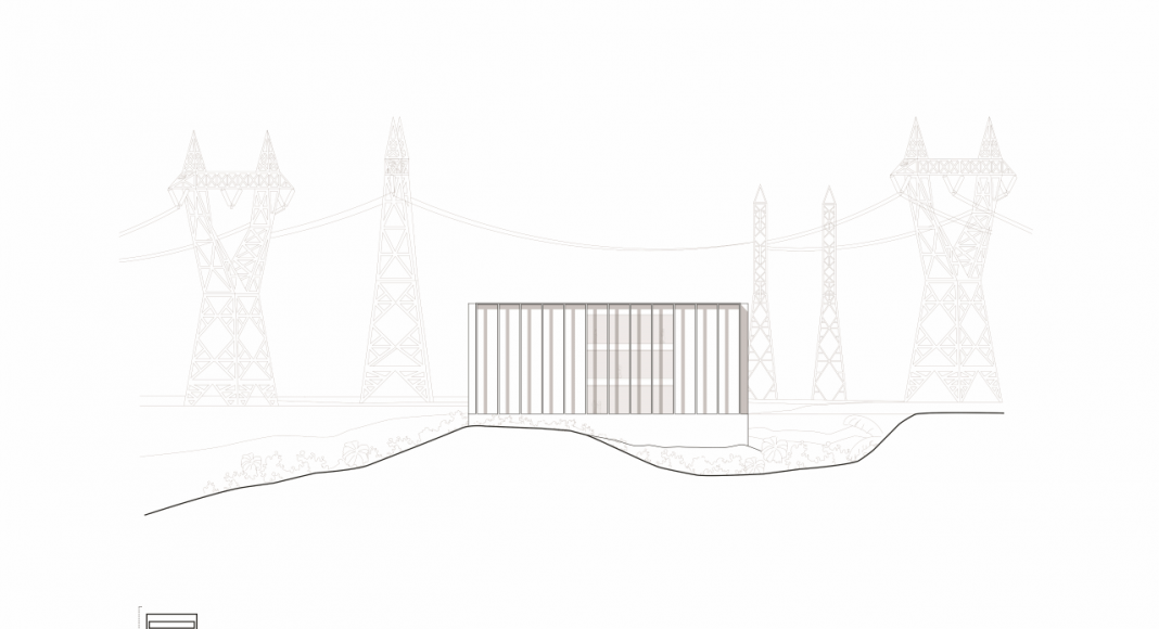 Fachada Oeste de la Facultad de Medicina de São José dos Campos : Drawing © Kaan Architecten