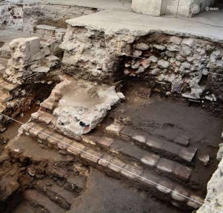 Arqueólogos del PAU, localizaron los restos de la principal cancha de Juego de Pelota de Tenochtitlan : Foto © PAU-INAH