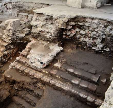 Arqueólogos del PAU, localizaron los restos de la principal cancha de Juego de Pelota de Tenochtitlan : Foto © PAU-INAH