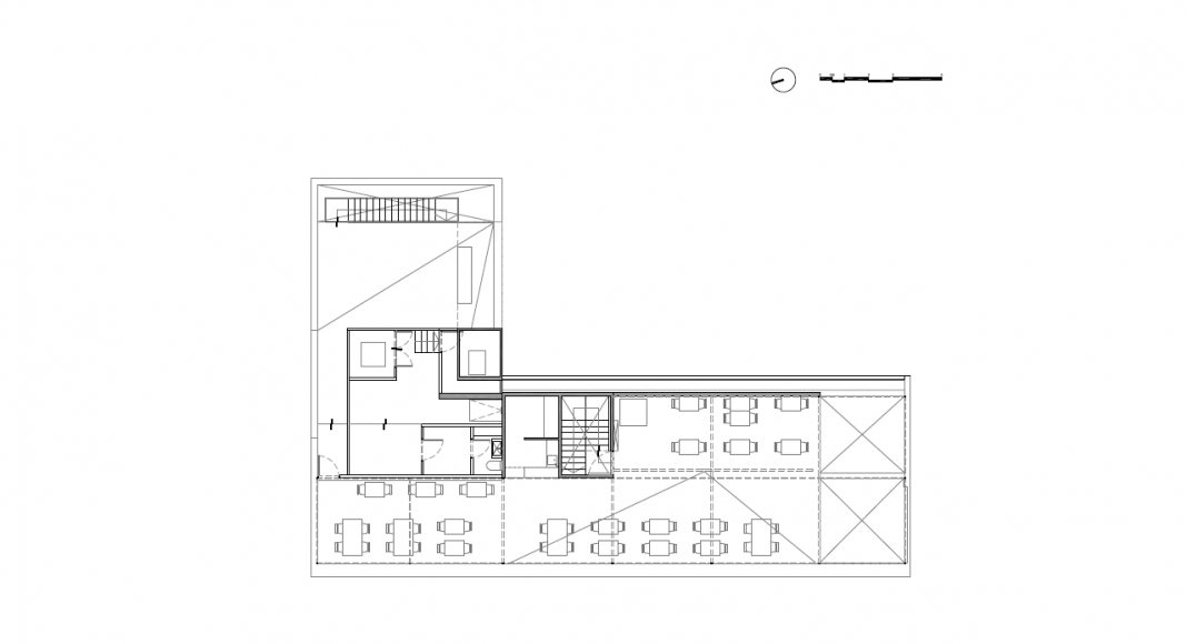 Planta Cuarto Nivel del Proyecto Milán 44 ReUrbano diseñado por Francisco Pardo Arquitecto : Plano © Francisco Pardo Arquitecto