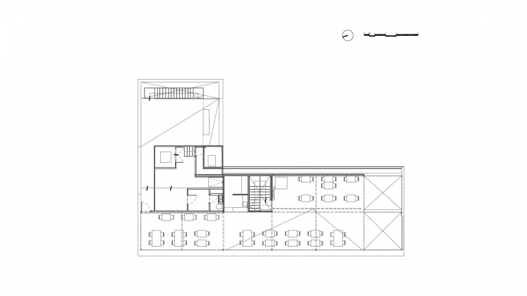 Planta Cuarto Nivel del Proyecto Milán 44 ReUrbano diseñado por Francisco Pardo Arquitecto : Plano © Francisco Pardo Arquitecto