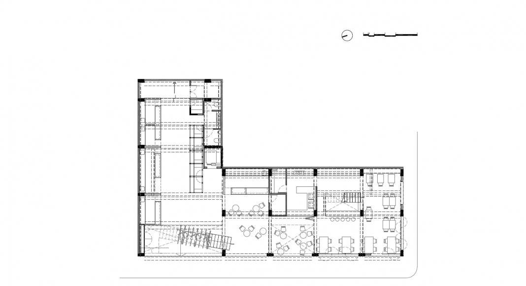 Planta Baja del Proyecto Milán 44 ReUrbano diseñado por Francisco Pardo Arquitecto : Plano © Francisco Pardo Arquitecto