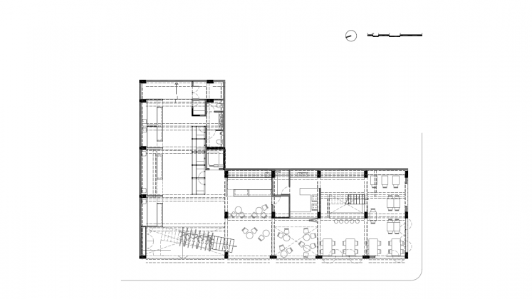 Planta Baja del Proyecto Milán 44 ReUrbano diseñado por Francisco Pardo Arquitecto : Plano © Francisco Pardo Arquitecto