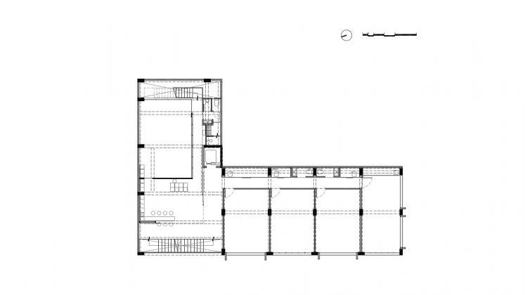 Planta Segundo Nivel del Proyecto Milán 44 ReUrbano diseñado por Francisco Pardo Arquitecto : Plano © Francisco Pardo Arquitecto