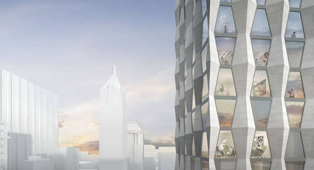 New(er) York - One Wall Street : Render © Hollwich Kushner