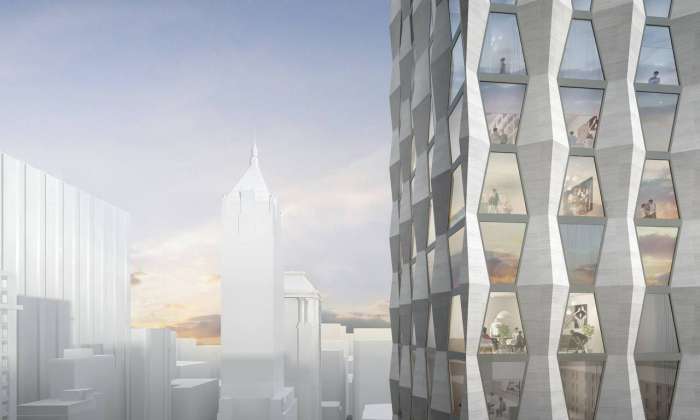 New(er) York - One Wall Street : Render © Hollwich Kushner