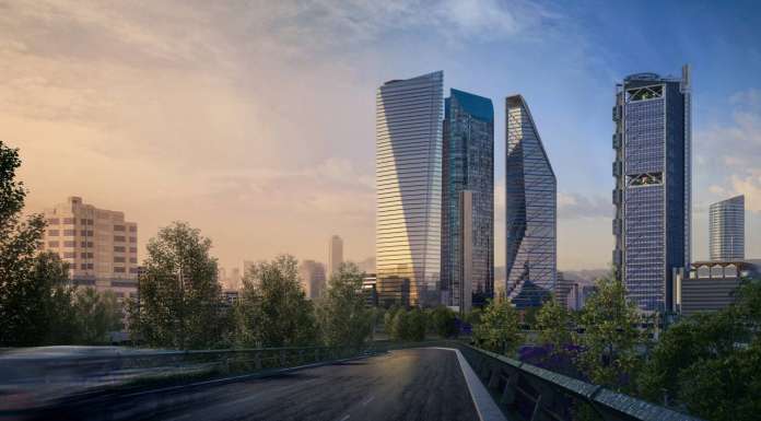 Perspectiva Urbana del desarrollo Chapultepec Uno : Fotografía © Chapultepec Uno