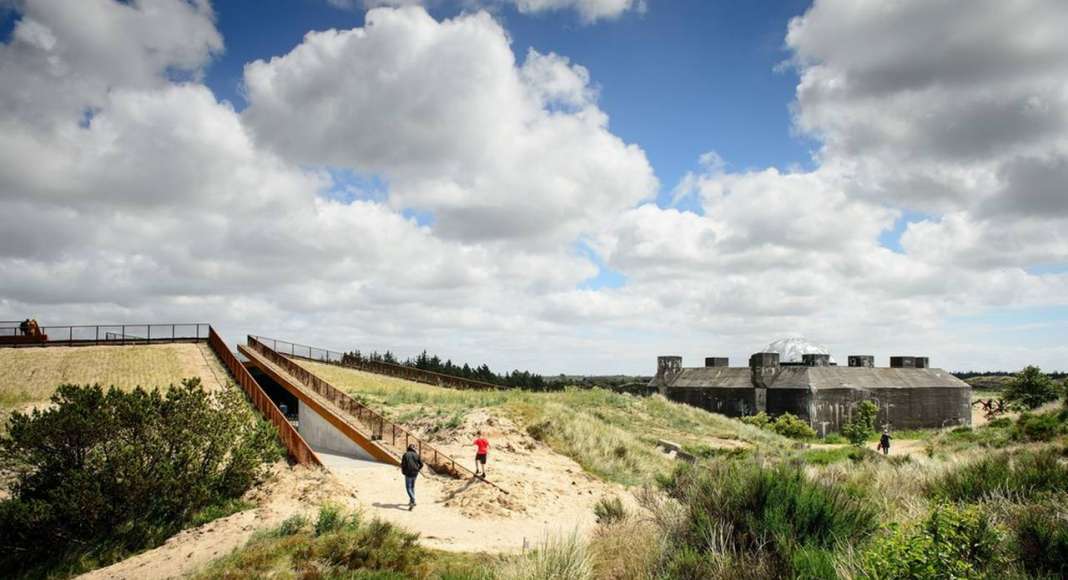 TIRPITZ museum embedded in the characteristic dune landscape of West Jutland, Denmark : Photo credit © Mike Bink Photography