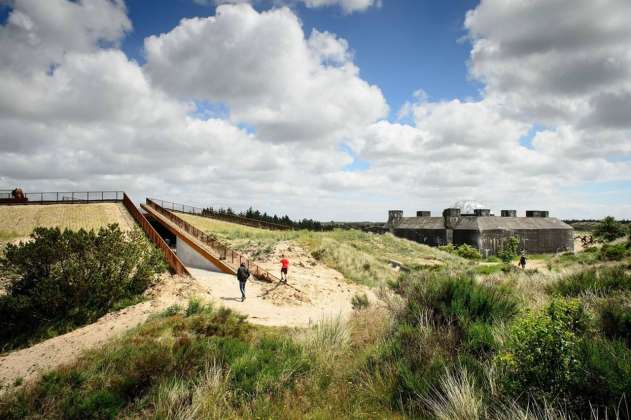 TIRPITZ museum embedded in the characteristic dune landscape of West Jutland, Denmark : Photo credit © Mike Bink Photography