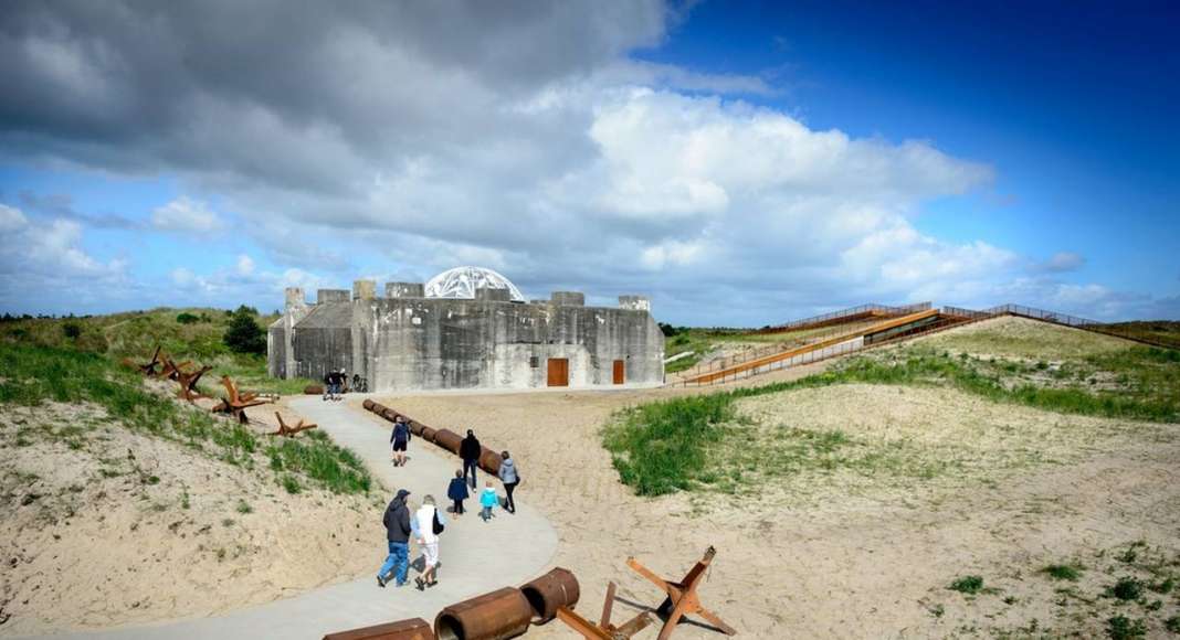 TIRPITZ is an antithesis to the heavy volume of the WWII bunker of the Atlantic Wall : Photo credit © Mike Bink Photography