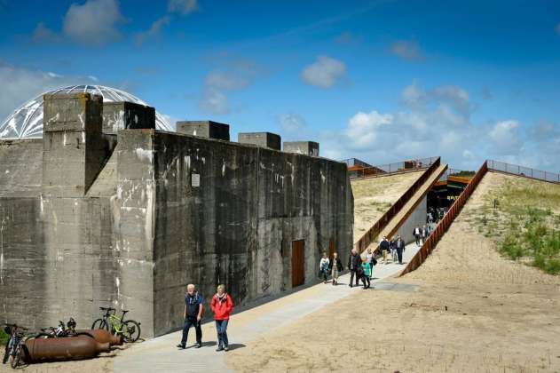 TIPRITZ acts as a gentle counterbalance to the dramatic war history of the site in Blåvand on the west coast of Denmark : Photo credit © Mike Bink Photography