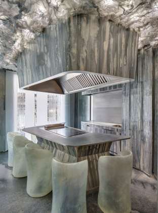 ENIGMA restaurante, Barcelona, España : Photo credit © Neolith® by TheSize