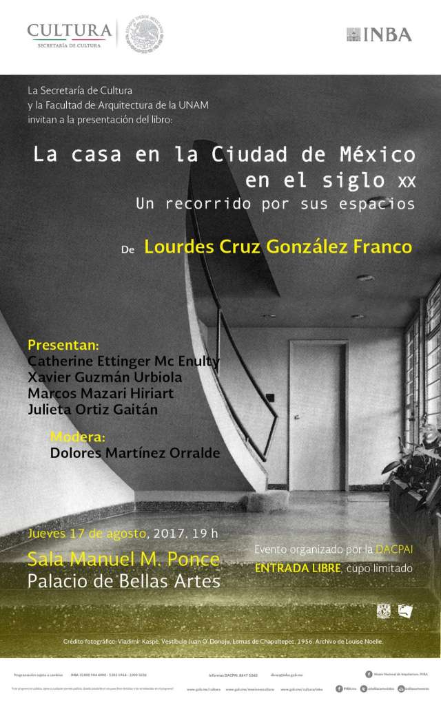 La casa en la Ciudad de México en el siglo XX. Un recorrido por sus espacios : Fotografía © Vladimir Kaspé, Vestíbulo Juan O'Donoju, Lomas de Chapultepec, 1956. Archivo de Louis Noelle