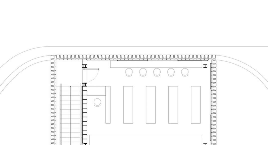 Plan of Microlibrary Bima, first floor : Photo credit © SHAU