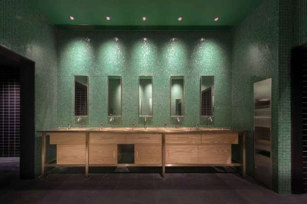 The HUB Performance and Exhibition Center Restroom : Photo credit © Dirk Weiblen